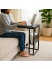 relaxdays Beistelltisch in Schwarz - (B)55 x (H)60 x (T)36 cm