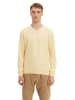 Tom Tailor Pullover Basic V-Neck in Gelb