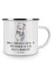 Mr. & Mrs. Panda Emaille Tasse Junggesellinnenabschied Erinnerun... in Weiß