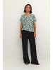 Kaffe Ärmellose Bluse KAamber Loose fit in Blue/Green Abstract Flower