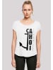 F4NT4STIC Long Cut T-Shirt Ahoi Anker Knut & Jan Hamburg in weiß