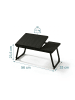 relaxdays Laptoptisch in Schwarz