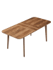 VASAGLE Esstisch Maezo in Braun - (B)85 x (H)76.2 x (T)180 cm