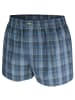 green panther Webboxershorts 6er Pack in Schwarz / Navy Karo