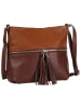 Toscanto Leder Umhängetasche Toscanto Tasche hellbraun, braun ca. 30cm