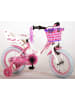 Volare Kinderfahrrad Rose für Mädchen 14 Zoll Kinderrad in Pink/Weiß 3 Jahre