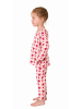 NORMANN Kleinkinder langarm Schlafanzug Pyjama Sterne - 77787 in pink