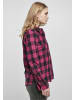 Urban Classics Long Sleeve Shirt in wildviolet/black