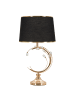 Mauro Ferretti Tischlampe aus goldenem Metall, Ø 36 x 65 cm