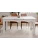 Furn.Design Esstisch weiß 160 - 200 cm, Küchentisch ausziehbar