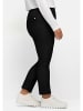 sheego Kuschelige, melierte Leggings in schwarz