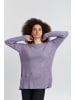 ICHI Strickpullover IHKAMARA LONG LS 20116692  Pullover mit seitlichem Einschnitt in Lila