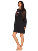NORMANN Nachthemd Bigshirt - 49227 in schwarz