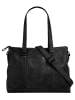 Sansibar Shopper echt Leder in schwarz