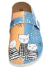 Dogo Comfie Hausschuhe - Family Portrait 37 in Blau