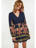 usha FESTIVAL Damen Kleid in Marine Mehrfarbig