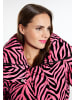 faina Damen Steppjacke Mit Zebra-Print in Pink Zebra