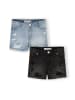 Minoti 2-er Pack Shorts 30SHORT151 in black denim