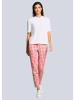Alba Moda Hose in modischen Dessin in orange