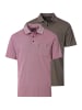 Casa moda Poloshirt Basic in Rot / braun
