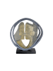 GILDE Skulptur Abstract bronzefarben, schwarz - (H) 31 cm