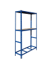 relaxdays Reifenregal in Blau - (B)120 x (H)180 x (T)40 cm