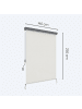 SONGMICS Seitenmarkise Sheld in Beige - (B)250 x (H)140 cm