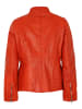 JILANI Lederjacke Lammnappa in Orangerot