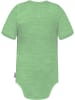 Normani Outdoor Sports Baby Merino Body Kurzarm Tauranga in Grün
