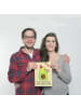 Mr. & Mrs. Panda Poster Avocado Party mit Spruch in Gelb Pastell