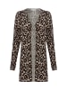 Marie Lund Strickjacke in beige schwarz - 0001