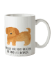 Mr. & Mrs. Panda Kaffeebecher Hund Flauschig mit Spruch in Weiß