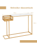 COSTWAY Konsolentisch schmal in Weiß