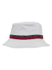  Flexfit Bucket Hat in white/firered/green