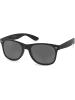 styleBREAKER Nerd Sonnenbrille in Schwarz glanz / Dunkelgrau