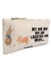Mr. & Mrs. Panda Organizer Tasche Hasen Muschel mit Spruch in Weiß