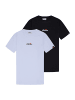 ellesse T-Shirt 2er Pack in Schwarz/Weiß
