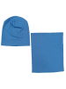 TupTam Kinder Beanie Mütze Schlauchschal Set in blau