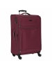 D&N Travel Line 9204 - 4-Rollen-Trolley L 76 cm (grau) in lila