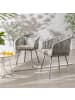 home24 Gartenstuhl NOXI 2er-Set in Taupe