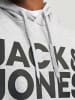 JACK & JONES PLUS Kapuzenpullover in Light Grey Melange