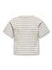 KIDS ONLY Gestreiftes T-Shirt mit Herz KOGLIVINA in light grey melange