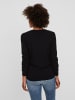 Vero Moda Feinstrick Pullover Struktur Rundhals Longsleeve VMCARE in Schwarz