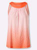Heine Shirttop in orange-hellrosé-bedruckt