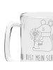 Mr. & Mrs. Panda Bierkrug Maus Weihnachten mit Spruch in Transparent