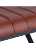 relaxdays Sitzhocker in Schwarz/ Braun - (B)46 x (H)47 x (T)42 cm