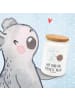 Mr. & Mrs. Panda Teedose Milch Keks mit Spruch in Weiß
