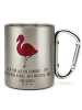 Mr. & Mrs. Panda thermotasse Flamingo Classic mit Spruch in Silber