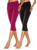 Vivance Active Caprileggings in 1x himbeere, 1x schwarz