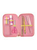 Depesche 3-Fach Federtasche JUICY inkl. Stifte TOPModel 7,5 x 13 x 20 cm altrosa in altrosa